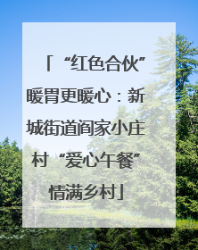 “红色合伙”暖胃更暖心：新城街道阎家小庄村“爱心午餐”情满乡村