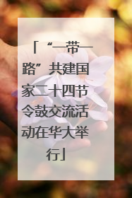 “一带一路”共建国家二十四节令鼓交流活动在华大举行
