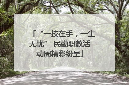 “一技在手，一生无忧” 民勤职教活动周精彩纷呈