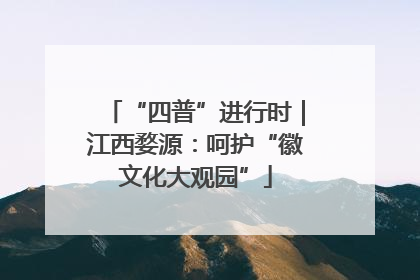 “四普”进行时｜江西婺源：呵护“徽文化大观园”