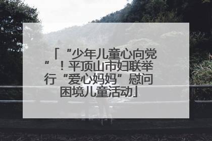 “少年儿童心向党”！平顶山市妇联举行“爱心妈妈”慰问困境儿童活动