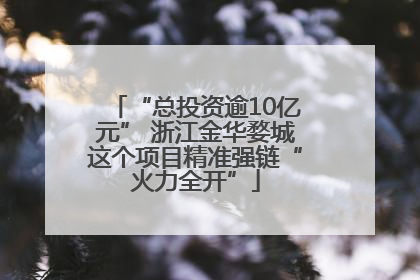 “总投资逾10亿元” 浙江金华婺城这个项目精准强链“火力全开”