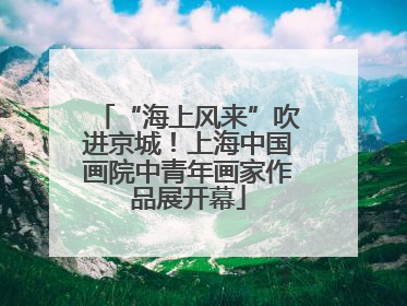 “海上风来”吹进京城！上海中国画院中青年画家作品展开幕
