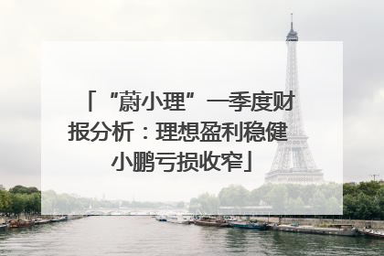 “蔚小理”一季度财报分析：理想盈利稳健 小鹏亏损收窄
