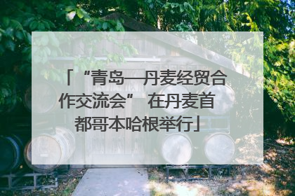 “青岛—丹麦经贸合作交流会” 在丹麦首都哥本哈根举行