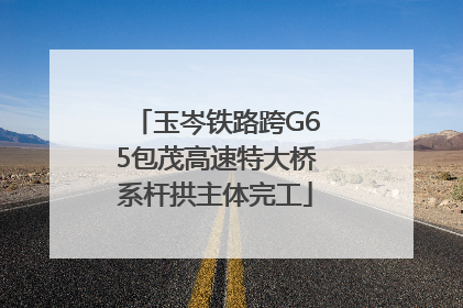 玉岑铁路跨G65包茂高速特大桥系杆拱主体完工