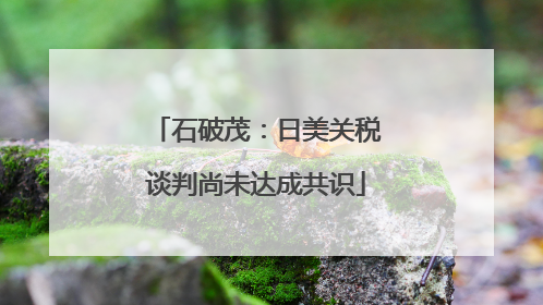 石破茂：日美关税谈判尚未达成共识