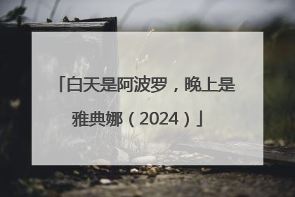 白天是阿波罗，晚上是雅典娜（2024）