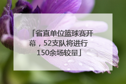 省直单位篮球赛开幕，52支队将进行150余场较量