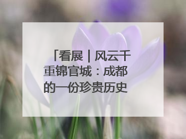 看展｜风云千重锦官城：成都的一份珍贵历史演进记录