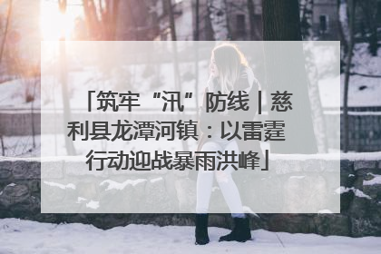 筑牢“汛”防线｜慈利县龙潭河镇：以雷霆行动迎战暴雨洪峰