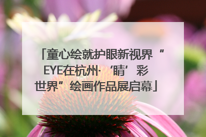 童心绘就护眼新视界“EYE在杭州·‘睛’彩世界”绘画作品展启幕