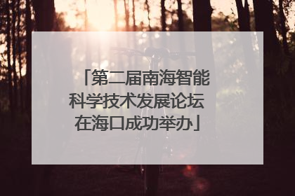 第二届南海智能科学技术发展论坛在海口成功举办