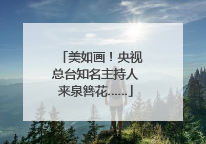 美如画！央视总台知名主持人来泉簪花……