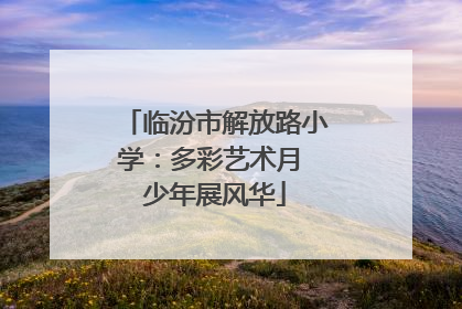 临汾市解放路小学：多彩艺术月 少年展风华