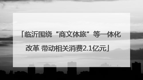 临沂围绕“商文体旅”等一体化改革 带动相关消费2.1亿元