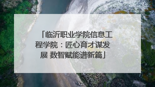 临沂职业学院信息工程学院：匠心育才谋发展 数智赋能谱新篇