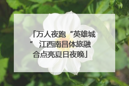 万人夜跑“英雄城” 江西南昌体旅融合点亮夏日夜晚