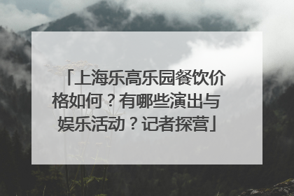 上海乐高乐园餐饮价格如何？有哪些演出与娱乐活动？记者探营