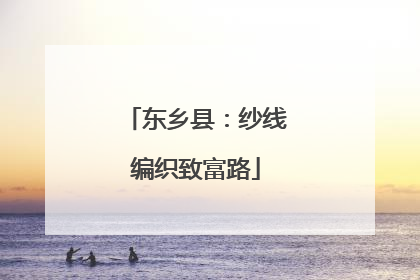东乡县：纱线编织致富路