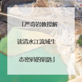 严奇岩教授解读清水江流域生态密码的钥匙
