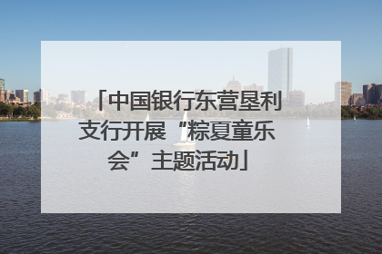 中国银行东营垦利支行开展“粽夏童乐会”主题活动