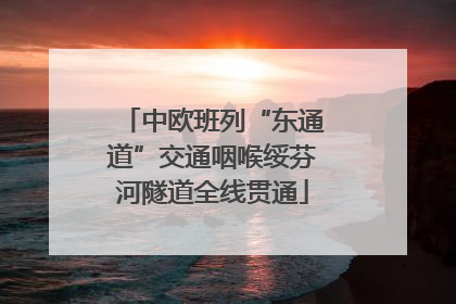 中欧班列“东通道”交通咽喉绥芬河隧道全线贯通