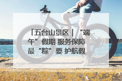 五台山景区｜“端午”假期 服务保障最“粽”要 护航假期“不打烊”