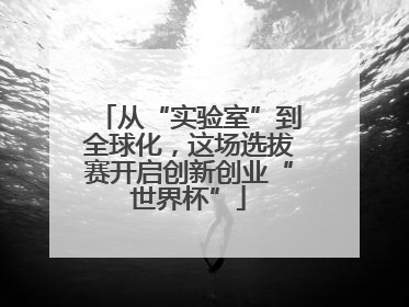 从“实验室”到全球化，这场选拔赛开启创新创业“世界杯”