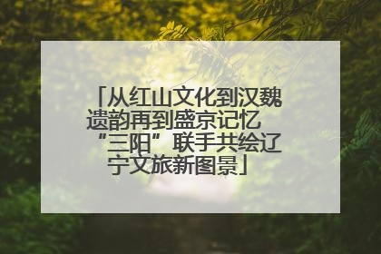 从红山文化到汉魏遗韵再到盛京记忆 “三阳”联手共绘辽宁文旅新图景