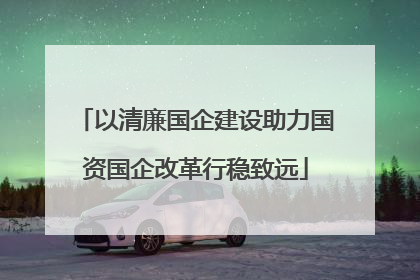 以清廉国企建设助力国资国企改革行稳致远