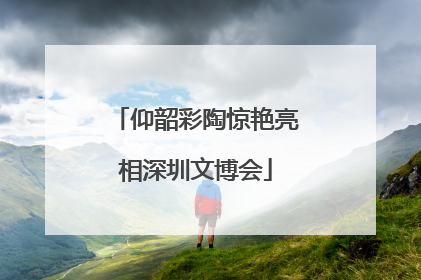 仰韶彩陶惊艳亮相深圳文博会