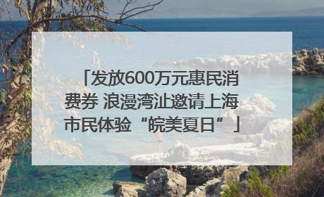 发放600万元惠民消费券 浪漫湾沚邀请上海市民体验“皖美夏日”