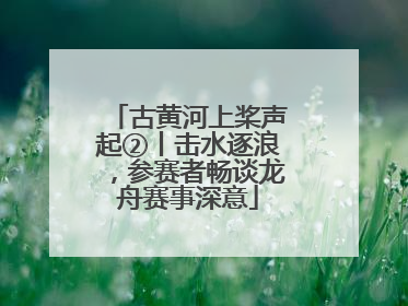 古黄河上桨声起②丨击水逐浪，参赛者畅谈龙舟赛事深意