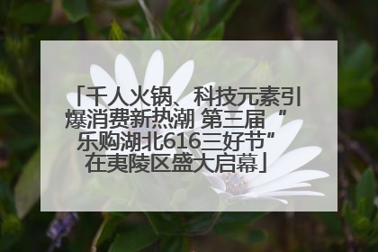 千人火锅、科技元素引爆消费新热潮 第三届“乐购湖北616三好节”在夷陵区盛大启幕