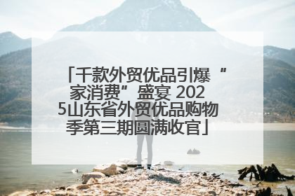 千款外贸优品引爆“家消费”盛宴 2025山东省外贸优品购物季第三期圆满收官