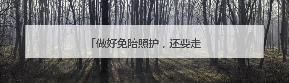 做好免陪照护，还要走好哪几步？（新视野）