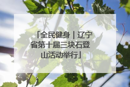 全民健身｜辽宁省第十届三块石登山活动举行