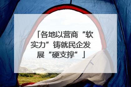 各地以营商“软实力”铸就民企发展“硬支撑”