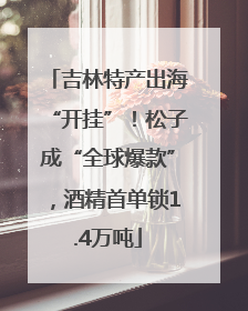 吉林特产出海“开挂”！松子成“全球爆款”，酒精首单锁1.4万吨