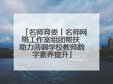 名师育娄丨名师网络工作室组团帮扶 助力薄弱学校教师数字素养提升