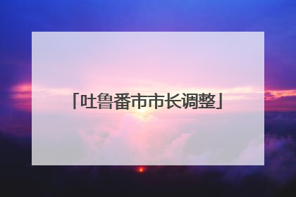 吐鲁番市市长调整