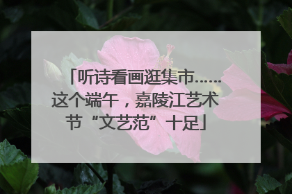 听诗看画逛集市……这个端午，嘉陵江艺术节“文艺范”十足