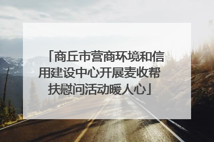 商丘市营商环境和信用建设中心开展麦收帮扶慰问活动暖人心