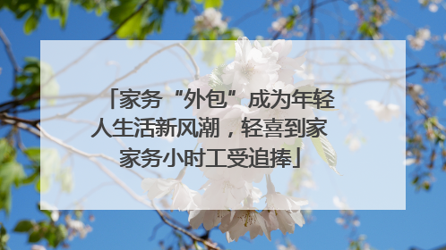家务“外包”成为年轻人生活新风潮，轻喜到家家务小时工受追捧
