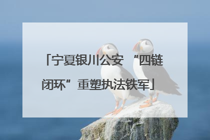宁夏银川公安 “四链闭环”重塑执法铁军