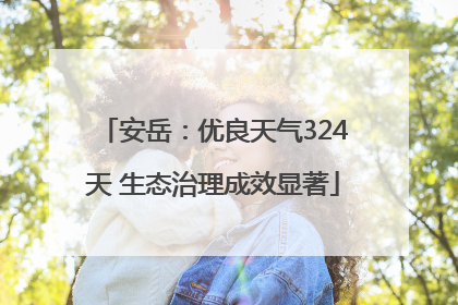 安岳：优良天气324天 生态治理成效显著