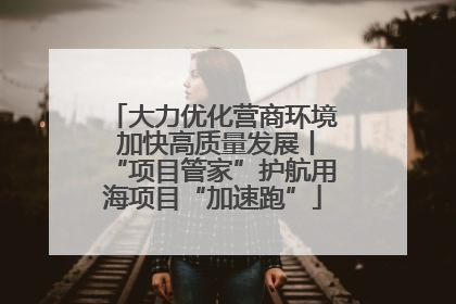 大力优化营商环境 加快高质量发展丨“项目管家”护航用海项目“加速跑”