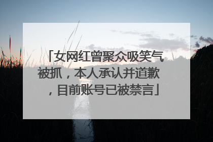 女网红曾聚众吸笑气被抓，本人承认并道歉，目前账号已被禁言