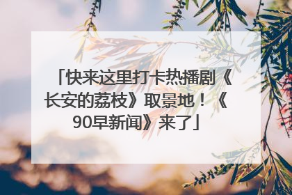 快来这里打卡热播剧《长安的荔枝》取景地！《90早新闻》来了